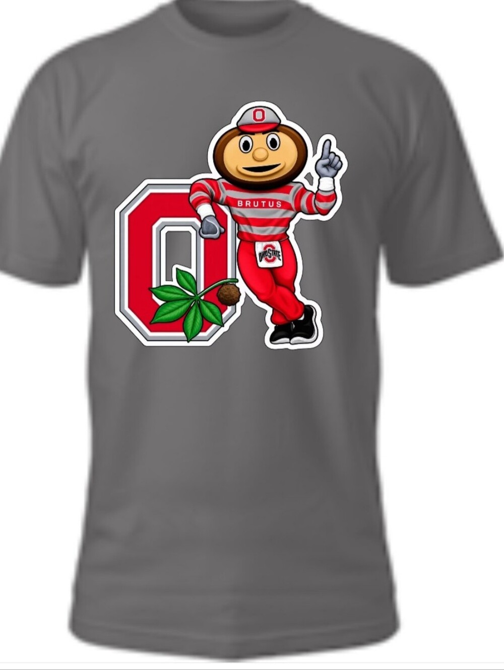 Ohio State Buckeyes Brutus Mascot T-Shirt SZ: SM-5XL